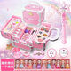 蒂米妮兒童化妝品套裝女孩可水洗愛(ài)莎彩妝盒艾莎冰雪公主魔法棒玩具 新款公主手提箱有娃娃 套餐選項+娃娃款式隨機