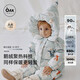 OAK FAMILY白鵝絨新生嬰兒羽絨服冬季連體衣外出寶寶羽絨爬服 小雪人 90 