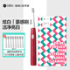 DR·BEI貝醫(yī)生聲波電動牙刷成人/學(xué)生 聲波潔牙高效清潔 超長續(xù)航GY1 紅色（刷頭*8）