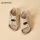 DAPHNE達(dá)芙妮涼鞋女厚底運(yùn)動(dòng)皮帶扣沙灘鞋2025夏季新品復(fù)古時(shí)尚軟底涼鞋 米白 【夏季涼鞋】 37