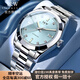 I&W CARNIVAL HWGUOJI士名表十大品牌手表男士全自動進口機芯夜光防水手表輕奢商務男表 愛沃馳光圈-冰川藍-明星同款-精美禮品 精美禮盒