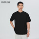 MARKLESS【安心品質(zhì)】7A抗菌T恤男士夏季寬松短袖 3645 星空黑新 XL