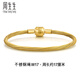 周生生【細(xì)繩】黃金色手繩 Charme串珠配繩3mm細(xì)版手繩不銹鋼繩定價(jià) W17