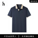 【品牌撤柜現(xiàn)貨】25年男裝短袖POLO衫男士休閑刺繡翻領(lǐng)夏季T恤男 寶藍(lán) XL