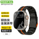 MSSM【純鈦】適用蘋果手表ultra2表帶鋼鐵俠apple iwatch s10/9/8鈦金屬男士表帶-黑橙44/45/46/49mm