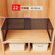 馨婺家櫥柜分層架小型家用衣柜分層隔板免打孔學(xué)生宿舍出租房柜內(nèi)置物架 黑-伸縮38-62*27*22【加粗加固】