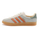 阿迪達斯 （adidas）三葉草系列 男女 GAZELLE INDOOR 休閑鞋 JQ0011 淺灰  37 