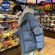 NASALIKE面包服兩面穿棉衣男韓版潮流立領(lǐng)棉衣冬季ins加厚棉服外套棉襖潮 1688假兩件棉衣藍(lán)色 M