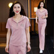 勵瀚品牌運動(dòng)套裝女夏季時(shí)尚洋氣減齡連帽短袖長(cháng)褲兩件套休閑跑步服 粉色 3XL 【建議125-135斤】