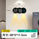 琪特掛鐘客廳2025新款家用高級感創(chuàng)意網(wǎng)紅時尚靜音臥室鐘表掛墻免打孔 免打孔 可掛可擺 三色燈光款