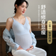 淑仁澤孕婦哺乳背心內衣可外穿免穿文胸產(chǎn)后喂奶防走光哺乳吊帶6055藍L