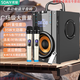 索愛（soaiy）Q26廣場舞音響藍(lán)牙大功率便攜戶外拉桿重低音炮2025新款手提大音量門店演出跳舞K歌音箱卡拉OK擺攤 Q32旗艦版黑色5英寸+2支話筒+U盤