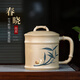 藏壺天下【七夕禮物】大容量宜興紫砂杯純手工竹段蓋杯辦公茶具男士泡茶杯 春曉杯