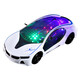 聯(lián)迪寶寶電動小汽車跑車模型兒童發(fā)光音樂萬向車男孩玩具車3-7歲 萬向?qū)汃RLH806（白色）+3節(jié)5號