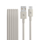 beats 耳機 手機充電線  編織連接線 Apple/蘋果USB-A-type-c 數(shù)據(jù)線/原裝線 USB-A 轉(zhuǎn) USB-C 奔涌灰（1.5米）