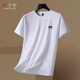 胖子年夏季冰絲短袖涼感t恤大碼男裝上衣加肥加大透氣薄款圓領(lǐng)速干衣 白色【8111】 8XL 【260-280斤】