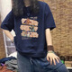 森馬（Semir）2025年新款純棉短袖T恤女夏季美式潮牌大碼女裝寬松休閑打底上衣 藏青色 (小鹿) L 110-125斤