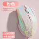 劍圣一族無線藍(lán)牙鼠標(biāo)游戲鼠標(biāo)電競(jìng)鼠標(biāo)電量顯示無線RGB/2.4G/藍(lán)牙三模連接競(jìng)技FPS吃雞宏cf送男友禮物M800 升級(jí)版7鍵-單模-2400DPI-RGB燈-裂紋粉