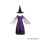 萌夫萬(wàn)圣節兒童服裝女童演出服女巫斗篷精靈魔法裙兒童表演服cos服裝 紫色長(cháng)款巫婆 140