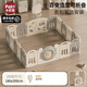 Palu卡巴魯可折疊免安裝寶寶游戲圍欄嬰兒童防護(hù)室內(nèi)家用爬行墊一體客廳地上 180*200+籃球架（適用市面上大部分地墊）