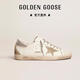 GOLDEN GOOSE/GGDB 黃金鵝男女同款  經(jīng)典款休閑款牛皮革小臟鞋 銀尾女款 37