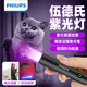 飛利浦（PHILIPS）伍德氏貓?zhí)\燈熒光檢測紫光燈驗鈔紫外線激光筆紫光鑒定手電蝎子燈