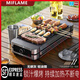 MIFLAME電燒烤爐烤肉鍋電烤盤(pán)電烤爐家用電燒烤爐子燒烤架室內烤串家庭多功能鍋燒烤架烤盤(pán)電烤爐+雙烤網(wǎng)