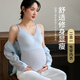 淑仁澤孕婦哺乳背心內衣外穿免穿文胸產(chǎn)后喂奶防走光哺乳吊帶6055藍XXL