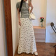 巧丂半身裙女士長裙子2025夏季度假風(fēng)蕾絲鏤空碎花魚尾顯瘦純欲時(shí)尚 蝴蝶結(jié)半身裙【白色】 M 【建議90-100斤】