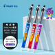 百樂(lè)（PILOT）P500-53聯(lián)名款黑色中性筆水筆0.5直液式走珠筆簽字筆學(xué)生刷題筆考試筆 紫紅藍(lán)（限量版）3支裝