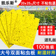 凱樂斯雙面粘蟲板黃板誘蟲紙板大號(hào)飛蟲小黑飛沾果蠅誘捕器粘板果園大棚 大號(hào)25*20cm（ 100張）覆膜