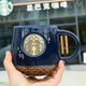 星巴克（Starbucks）經(jīng)典銅章魚(yú)鱗馬克杯高顏值黑白情侶風(fēng)咖啡杯桌面水杯 藍色+包裝盒
