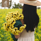 黛彼（DAIBI）毛毯教師節(jié)禮物A類手工花束玫瑰輕奢高檔實(shí)用精致辦公室蓋毯生日 維蒂【向日葵，手工立體花束】 直徑150cm【重約1.1kg】