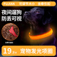 茯見(jiàn)狗狗發(fā)光項圈調節大小可調寵物夜光遛狗狗圈頸圈夜間發(fā)亮寵物用品 橙色M