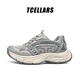 Tcellars老爹鞋男鞋2025夏季新款網(wǎng)面透氣厚底舒適運動(dòng)百搭潮流休閑鞋子男 超常發(fā)灰 41