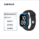 GWALK極沃客 支付型無(wú)邊框大屏智能藍牙通話(huà)手表多功能運動(dòng)心率血壓音樂(lè )通用代計步健康防水 黑
