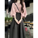 蔓爾依連衣裙女裝夏季2025新款輕熟小香風通勤衣服穿搭襯衫職業(yè)套裝裙子 上衣+黑色半身裙 M