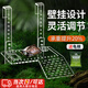 智宙烏龜曬臺(tái)龜缸浮島水族箱曬背臺(tái)爬坡爬架亞克力曬背臺(tái)高水位平臺(tái) 亞克力掛鉤曬臺(tái)大號(hào)+送龜糧