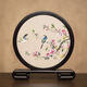 御時(shí)居蘇州刺繡手工雙面繡臺(tái)屏桌面擺件中國(guó)風(fēng)特色商務(wù)禮品蘇州紀(jì)念禮物 喜上眉梢