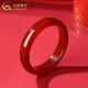 中國黃金（CHINA GOLD）紅瑪瑙手鐲女款鐲子鴻運圓滿(mǎn)玉鐲情人節生日送女友38婦女節禮物 鴻運圓滿(mǎn)-紅瑪瑙手鐲60圈口【品牌禮盒+代寫(xiě)賀卡】