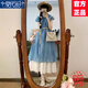 莫代爾新中式旗袍藍(lán)色疊穿連衣裙女2025年夏季新款氣質(zhì)流行爆款國風(fēng)長裙 藍(lán)色旗袍裙+白色半身裙【套裝】 M