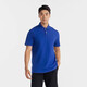 迪卡儂高爾夫運動(dòng)polo衫士短袖T恤純棉透氣純色運動(dòng)襯衫靛藍色5093901