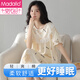 莫代爾2025年新款睡裙女夏季純棉甜美可愛(ài)時(shí)尚寬松可外穿短袖中長(zhǎng)款睡衣 LYH23015女 M (160)