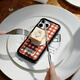 PopSockets【上菜了·手機殼】泡泡騷xGula聯(lián)名手機保護(hù)防摔蘋果16 ProMax手機保護(hù)套MAGSAFE磁吸生態(tài)手機殼 紅白格紋 iPhone 14 Pro Max