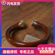 純漫澄正宗西藏8粗雞血藤手鐲木質(zhì)藤鐲云南無節(jié)雙龍頭金剛藤手鐲男女款 體重100-119 M碼