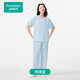 全棉時(shí)代【趙麗穎同款】女士睡衣空氣褶皺紗家居服套裝 純凈藍(lán) L(165)