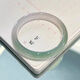 玉貝莎（YUBEISHA）天然手鐲高冰半山水玉髓手鐲漸變青玉鐲子油青色翡翠色手鐲女 半山水 62mm 130-145斤