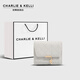 CHARLIE&KELLI品牌小c&k女士零錢(qián)包卡包迷你收納小包包2025新款單肩包女 灰色【聯(lián)系客服順豐包郵】