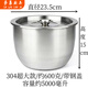 雄沃馳304不銹鋼加深打蛋盆缽缽雞盆商用擺攤冷鍋盆帶蓋奶油盆加厚深盆 304大號加深盆寬23高15帶蓋