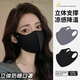 迷人微笑護眼角防曬口罩女夏季防紫外線(xiàn)冰絲立體防曬面罩開(kāi)車(chē)騎行遮陽(yáng)臉罩 云炭黑+摩卡灰（2只裝） 2個(gè)